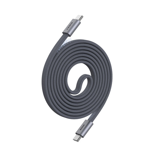 Aukey CB-DCC075 Circlet Blink 60W DTY Braided USB-C to USB-C Magnetic Cable – Grey (1M)