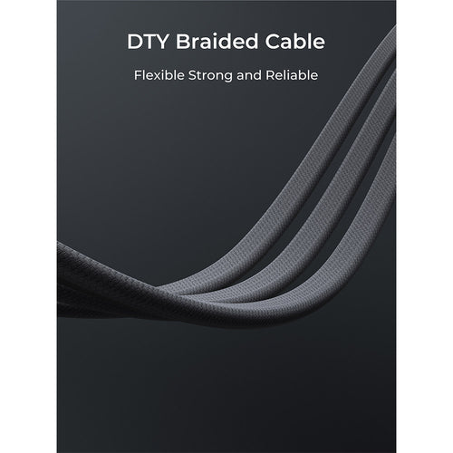 Aukey CB-DCC075 Circlet Blink 60W DTY Braided USB-C to USB-C Magnetic Cable – Grey (1M)