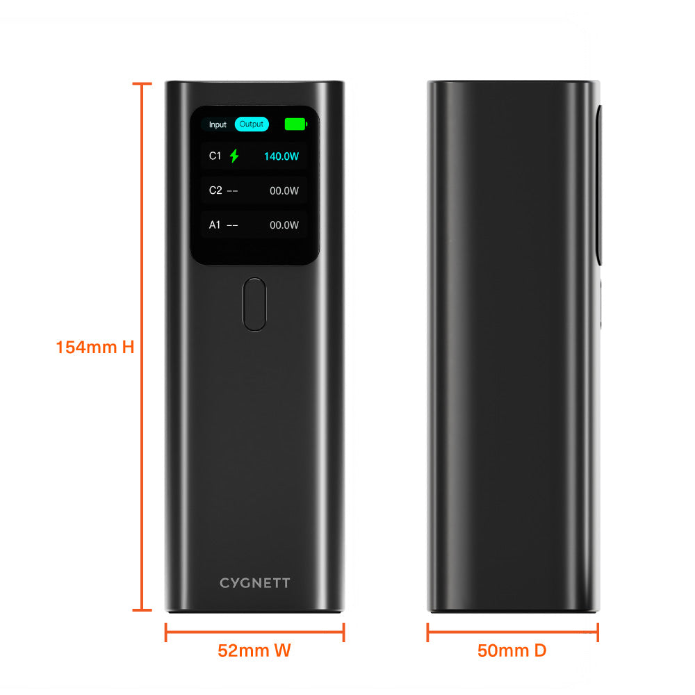 Cygnett CY5381PBCHE 27K 148W PD 3.1 Laptop Power Bank with Case