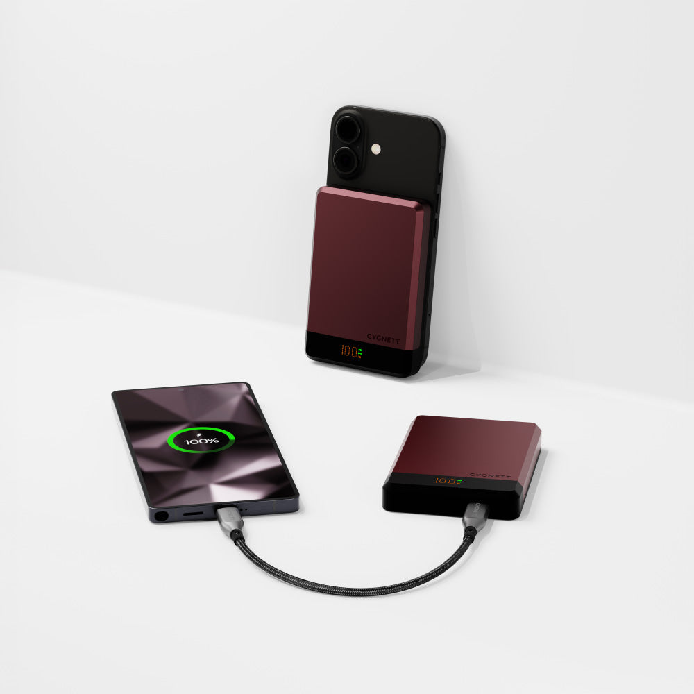 Cygnett MagSlim 10k Power Bank - Cherry