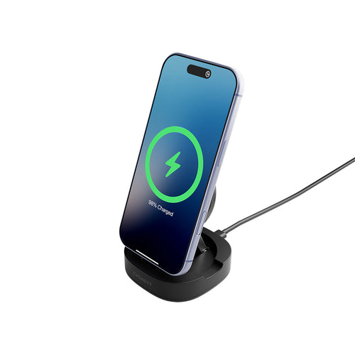 Cygnett Chargebase Qi2 Foldable Magnetic Wireless Charger - Black