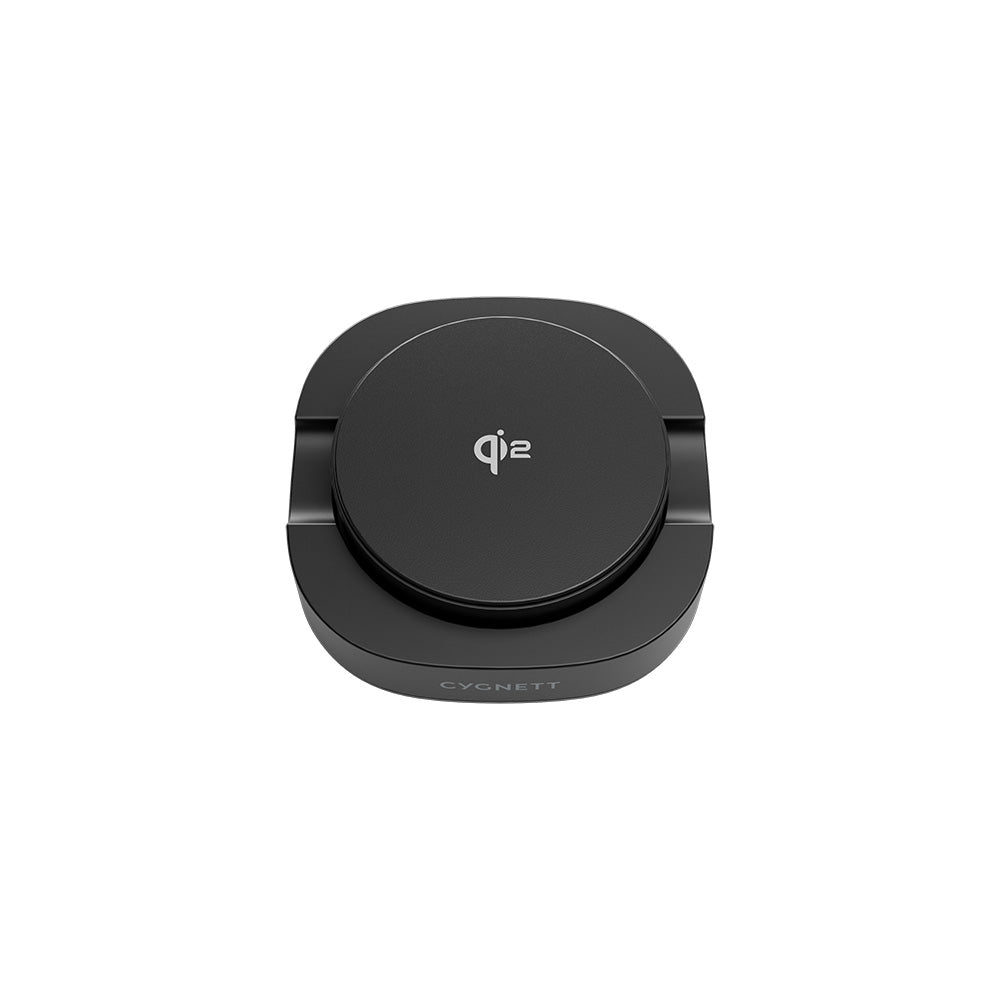 Cygnett Chargebase Qi2 Foldable Magnetic Wireless Charger - Black