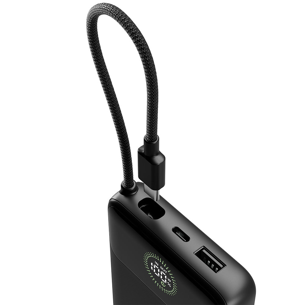 Cygnett Pocket Gen3 Power Bank with Integrated USB-C Cable 20K - Black