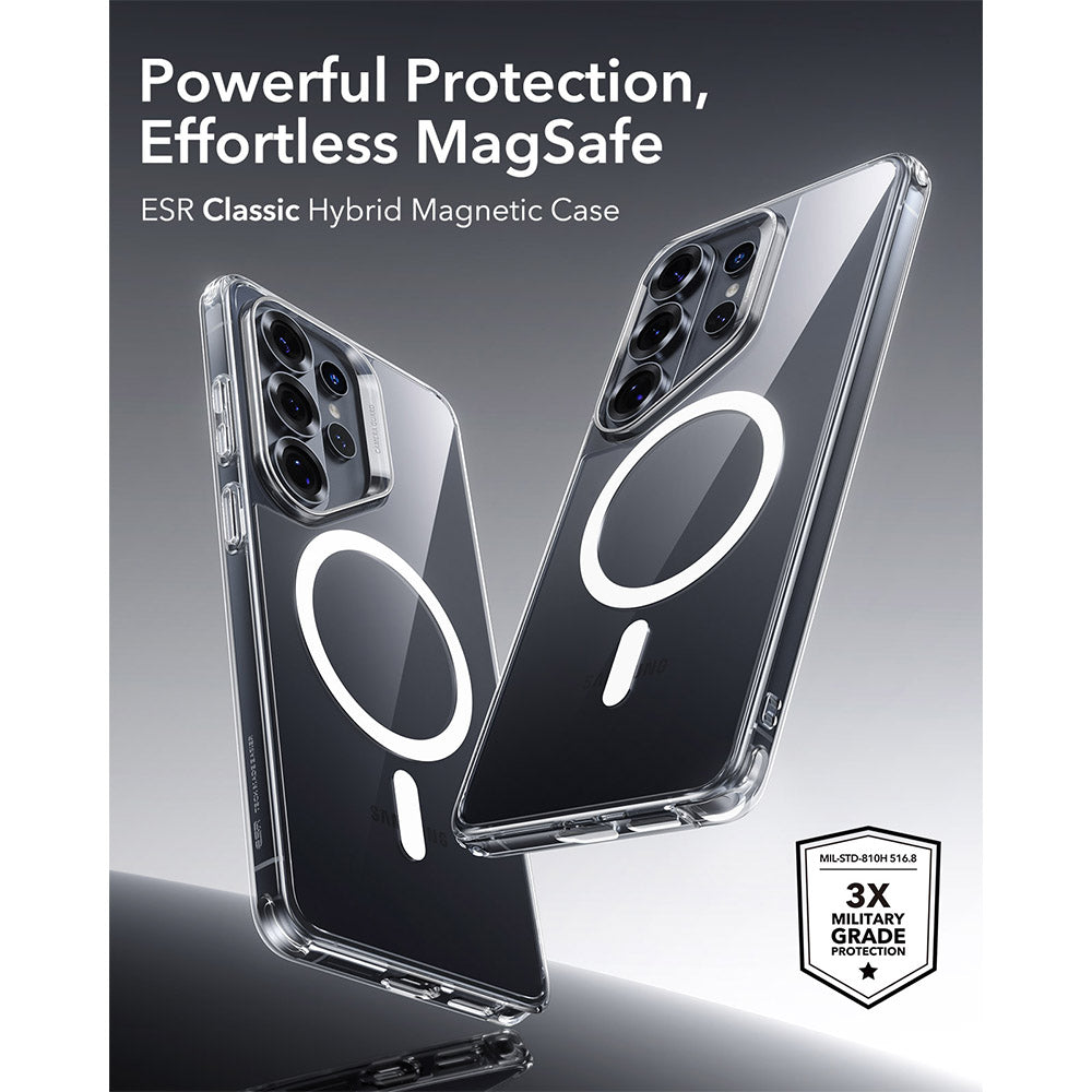 ESR Samsung Galaxy S26 Ultra Classic Hybrid MagSafe Case with HaloLock - Clear