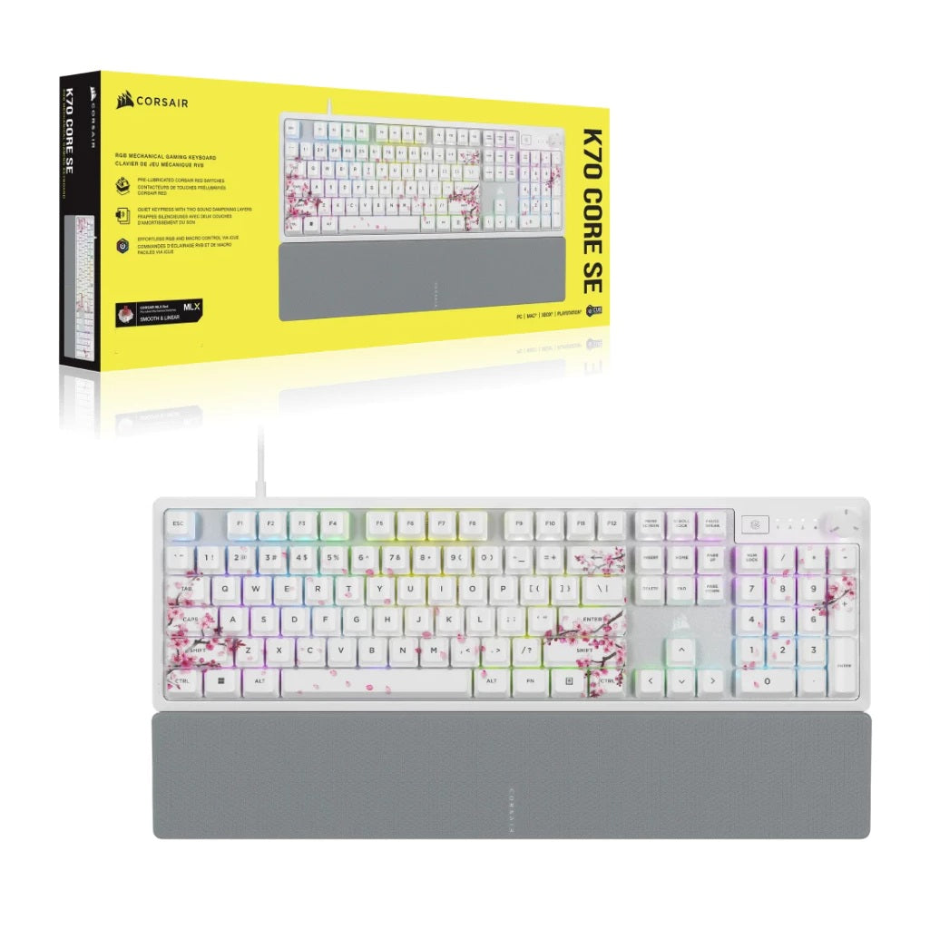 Corsair K70 Core SE RGB Keyboard - Cherry Blossom