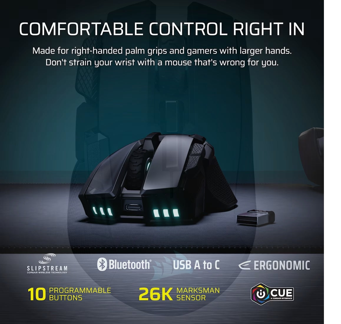 Corsair Ironclaw RGB Wireless Gaming Mouse