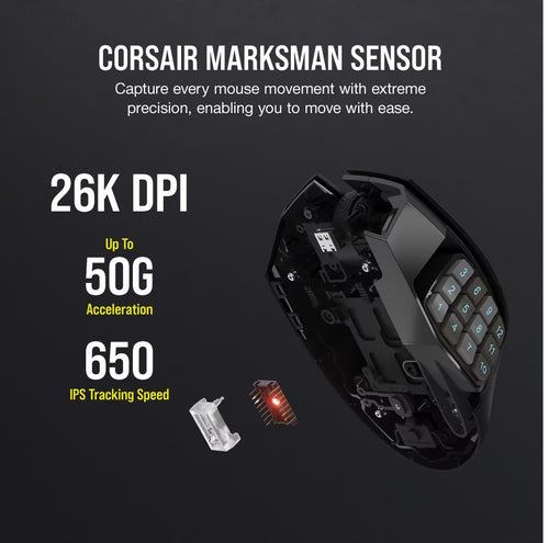 Corsair Scimitar Elite Wireless MMO Gaming Mouse