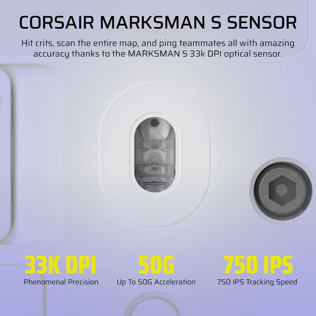 Corsair Scimitar Elite Wireless SE MMO Gaming Mouse (White)