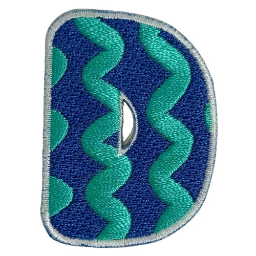 KAGS KG0120 Personalise Me D 5cm Embroidered Hybrid Patch