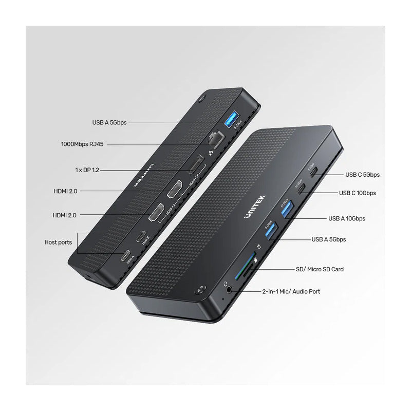 Unitek D1103A01 Universal Dual 4K KVM Docking Station