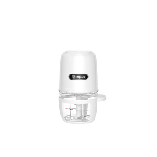 Simplus DDJR005WH01-S White 0.3L Electric Meat Grinder Plastic Blade