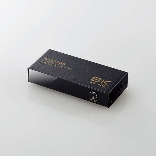 Elecom DH-SW8KBD21BK HDMI Switcher 8K60HZ Bi-Directional (Black)