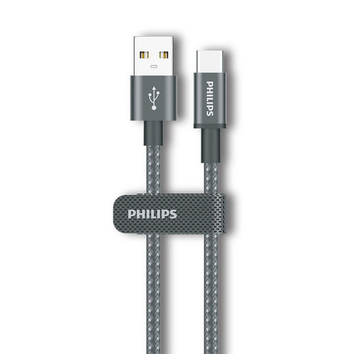 Philips DLC5030A/00 A-C Cable 1m 3A Black Braided 480Mbps