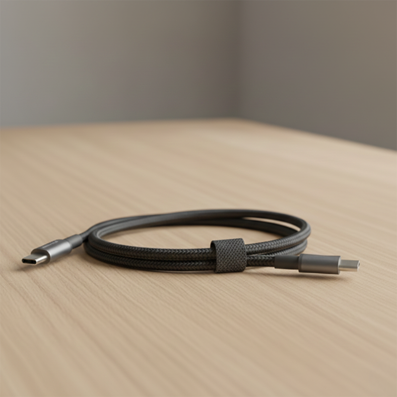 Philips DLC5030C/00 C-C Cable 1m 3A Black Braided 480Mbps