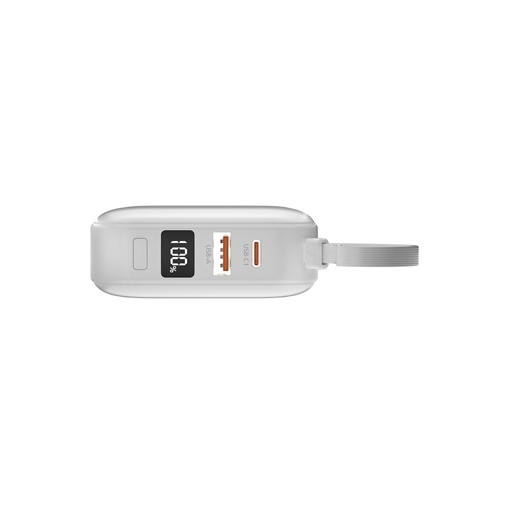 Philips DLP2217W/97 10000mAh CCC 22.5W USB-C+Lightning Cable (White)