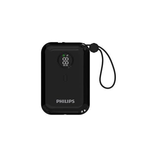 Philips DLP2228CB/00 10000mAh PD22.5W with 2 USB-C Cable Mini Power Bank (Black)