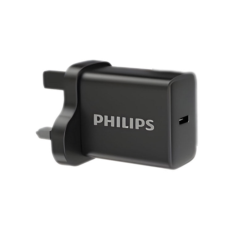 Philips DLP5313NB/05 45W GaN PPS UK Wall Charger with USB C-C Cable