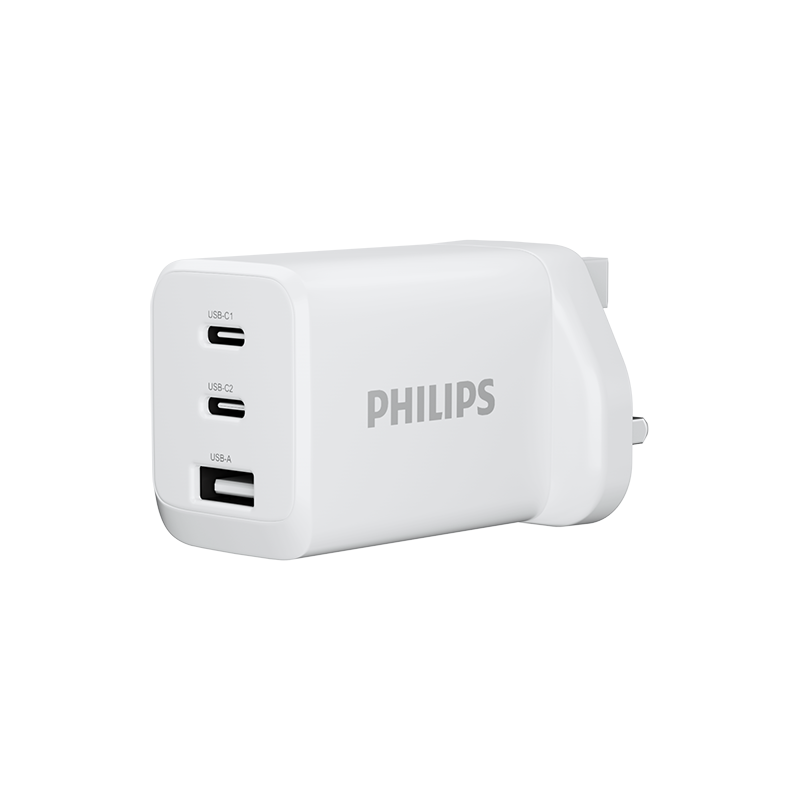 Philips DLP6331CW/05 65W GaN Fast Wall Charger 2C1A