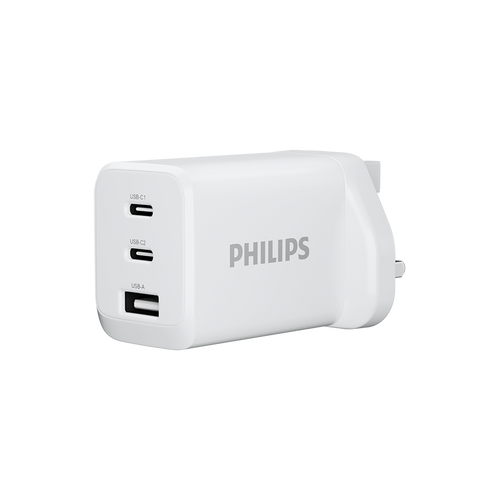 Philips DLP6331CW/05 65W GaN Fast Wall Charger 2C1A