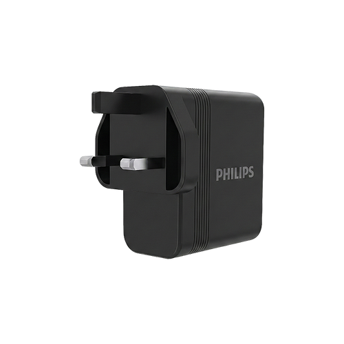 Philips DLP6332CB/05 100W GaN Wall Charger 2C1A (Black)