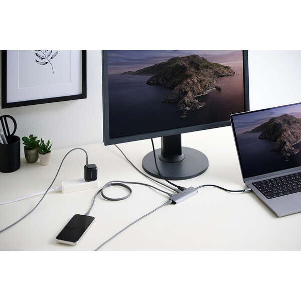 Elecom DST-051BPSV USB Type-C 5-in-1 PD100W Docking Station