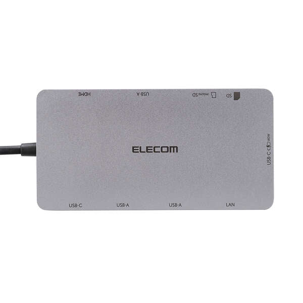 Elecom DST-090BP1SV USB Type-C 9-in-1 PD140W Docking Station