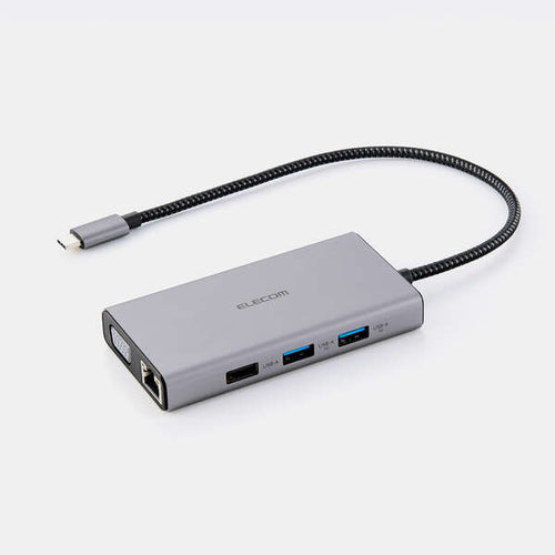 Elecom DST-101BPSV USB Type-C 10-in-1 PD100W Docking Station