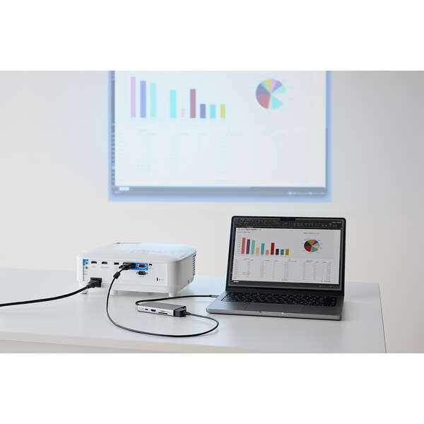 Elecom DST-101BPSV USB Type-C 10-in-1 PD100W Docking Station