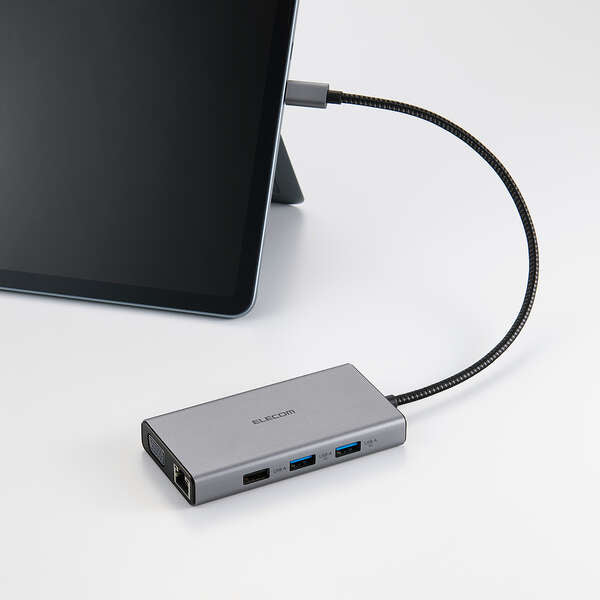 Elecom DST-101BPSV USB Type-C 10-in-1 PD100W Docking Station