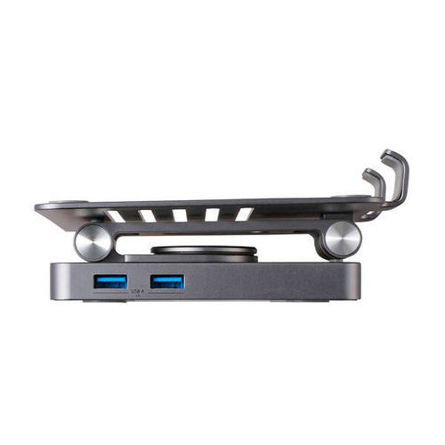 Elecom DST-T060BPGY 6-in-1 PD100W Docking Station with Tablet Stand