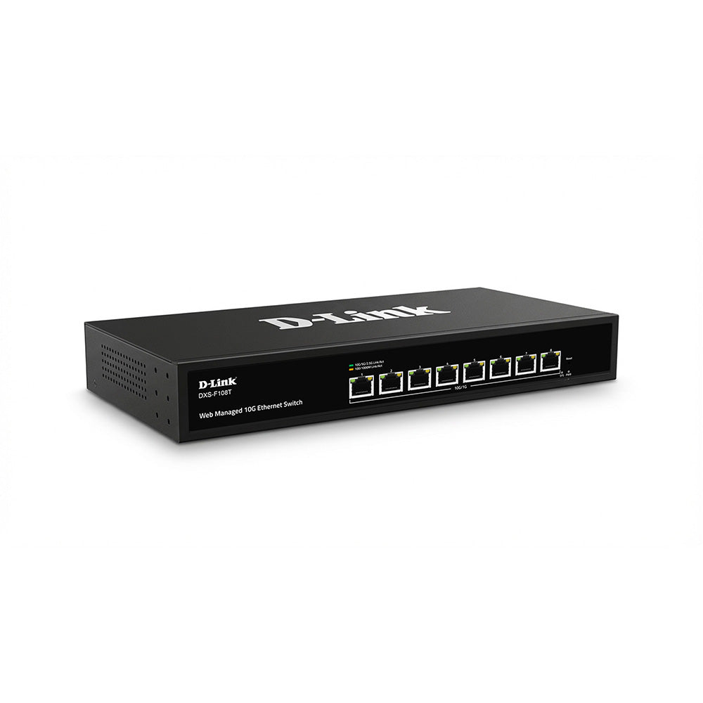 D-Link DXS-F108T 8-port 10G Smart Switch – Challenger Singapore