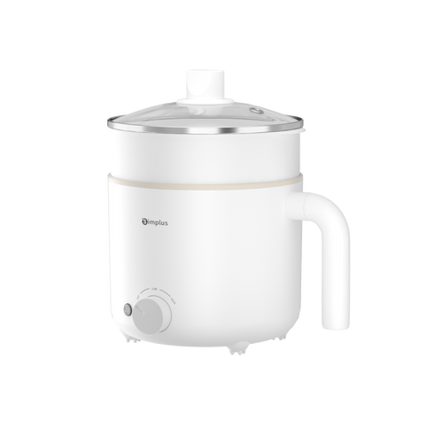 Simplus DZGH011WH02-S White 1.2L Electric Cooking Pot Single-handle