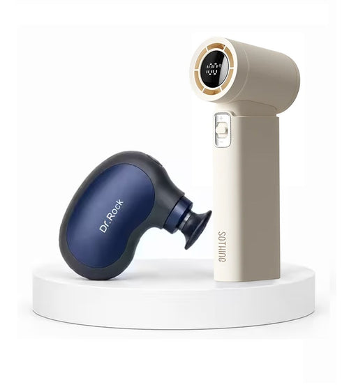Dr.Rock 8000Q2-DBLUE Little Bean Massager + Sothing Engine Slim WH