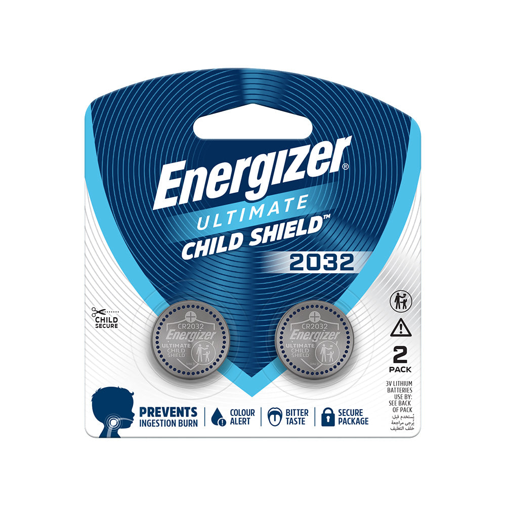 Energizer CR2032 BP2 Child Safe Lithium Batteries