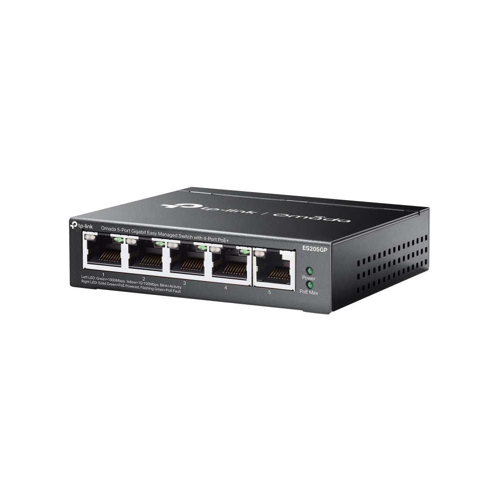 Omada ES205GP 5-Port Easy Managed Switch with 4-Port PoE+