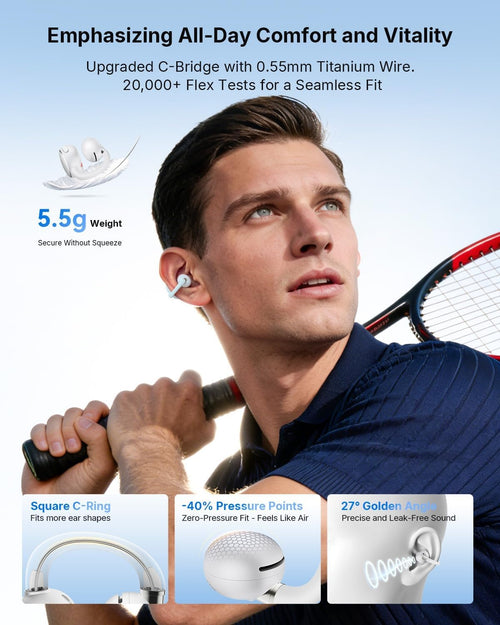 EarFun Clip 2 Open-Ear AI TWS White