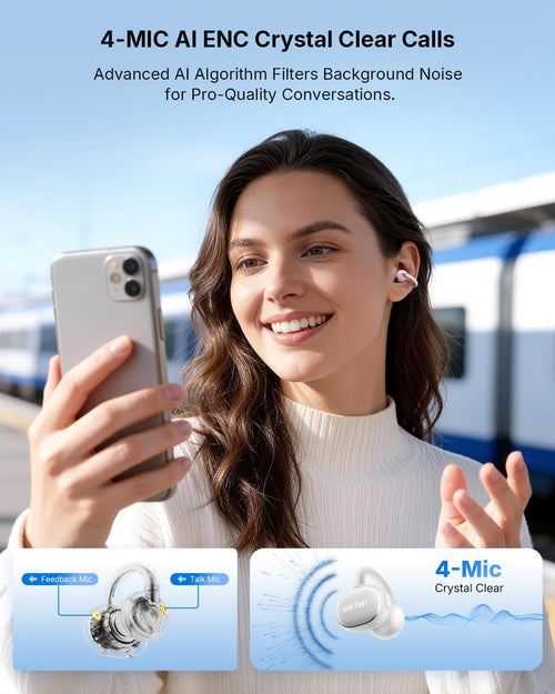 EarFun Clip 2 Open-Ear AI TWS White