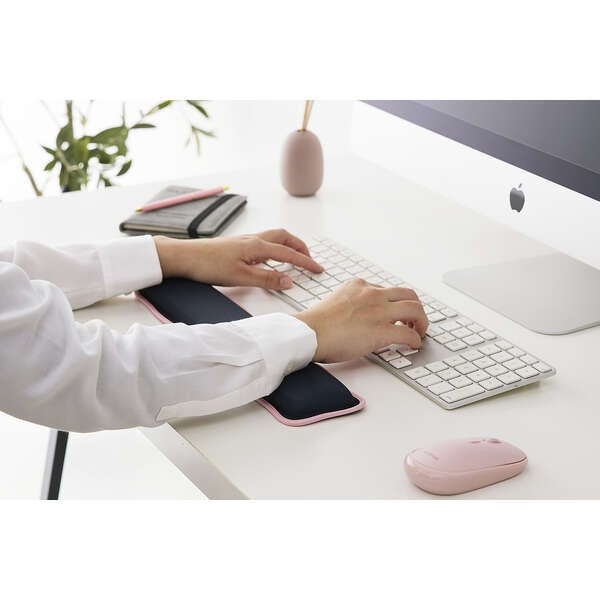 Elecom-MOH-UKM01NV Wave Wrist Rest Navy