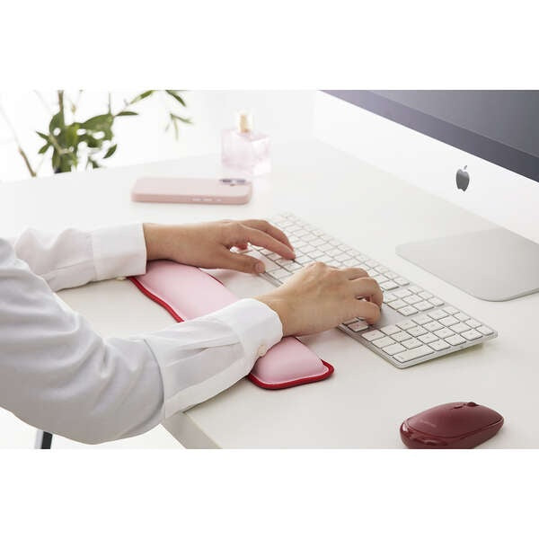 Elecom-MOH-UKM01PN Wave Wrist Rest Pink