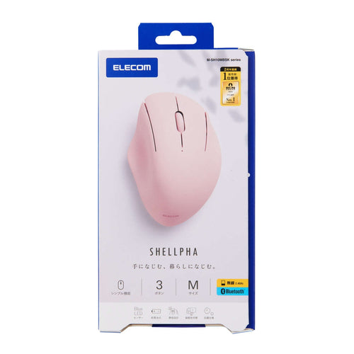 Elecom M-SH10MBSK Dual Mode Wireless Mouse Pink