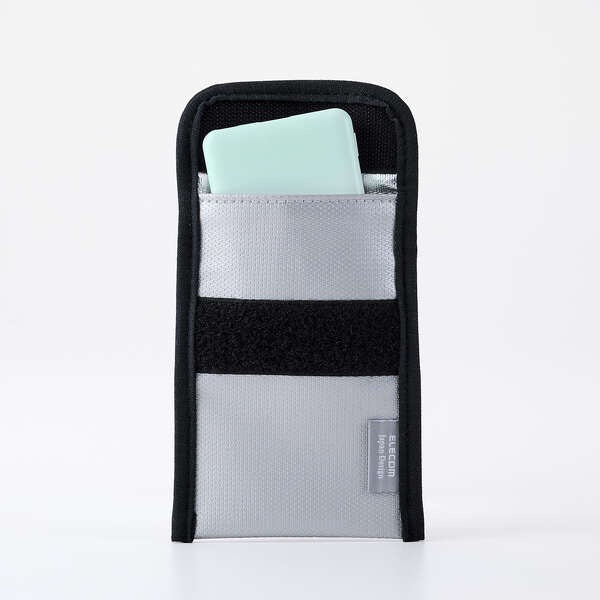 Elecom BMA-MBP01LGY Fire-Resistant Gadget Pouch Large