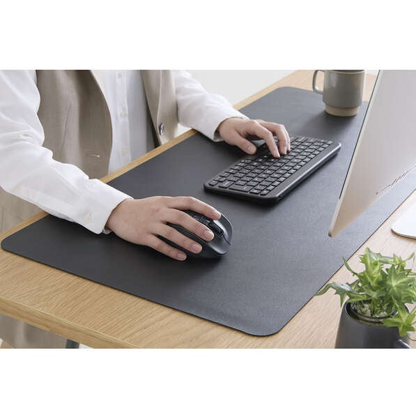 Elecom MP-DM04BK Leather (L) Desk Mat Black