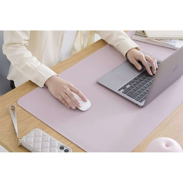 Elecom MP-DM04DPN Leather (L) Desk Mat Pink