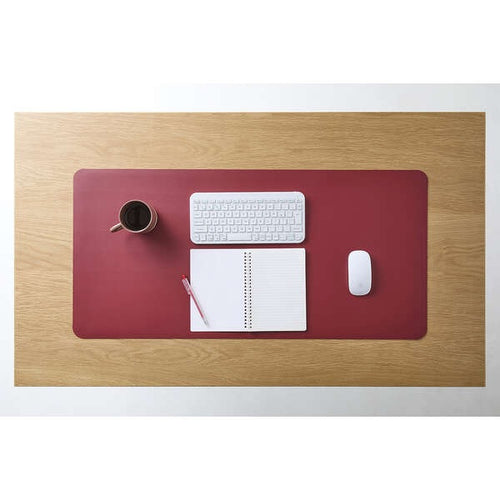 Elecom MP-DM05BKRD Leather Double Sided (L) Desk Mat Black/Red
