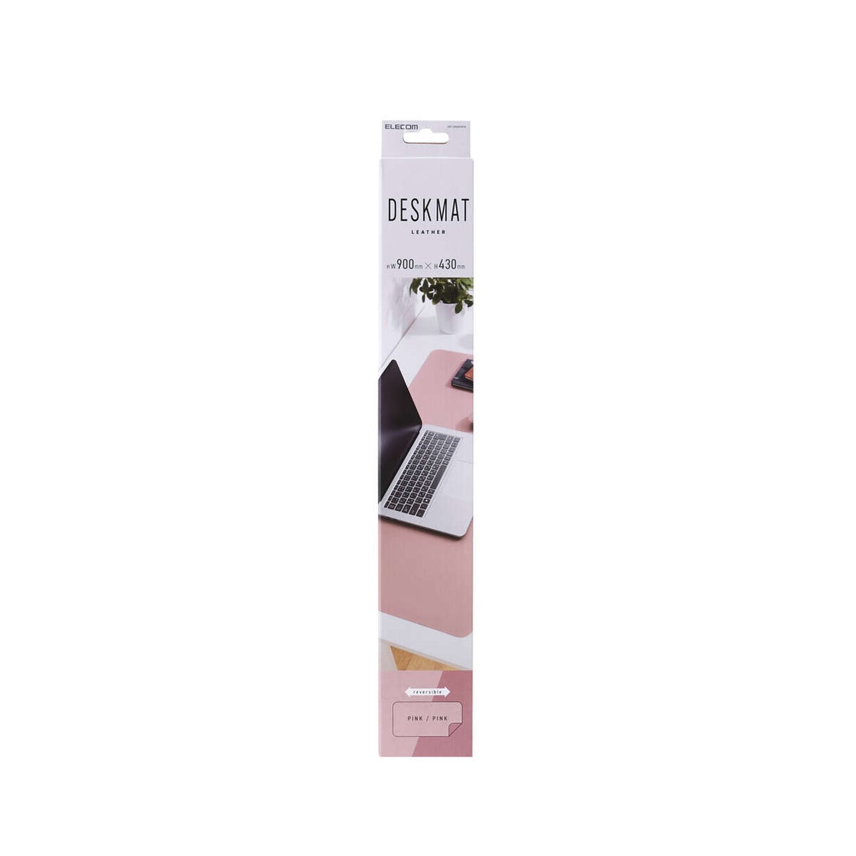 Elecom MP-DM05PNPN Leather Double Sided (L) Desk Mat Pink/Pink