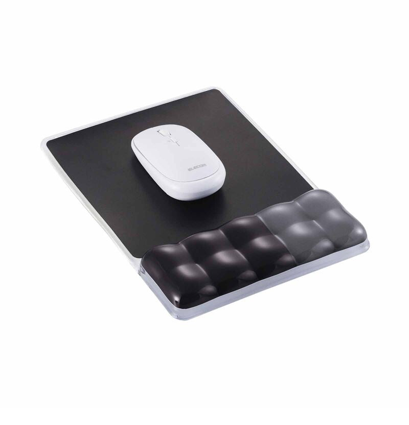 Elecom MP-BPGLBK Wrist Rest Mousepad Black