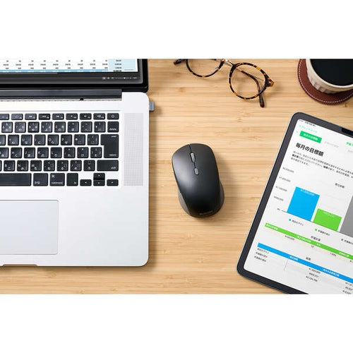 Elecom M-MY30MBSBK-G 6 Button Dual Mode Wireless Mouse Black