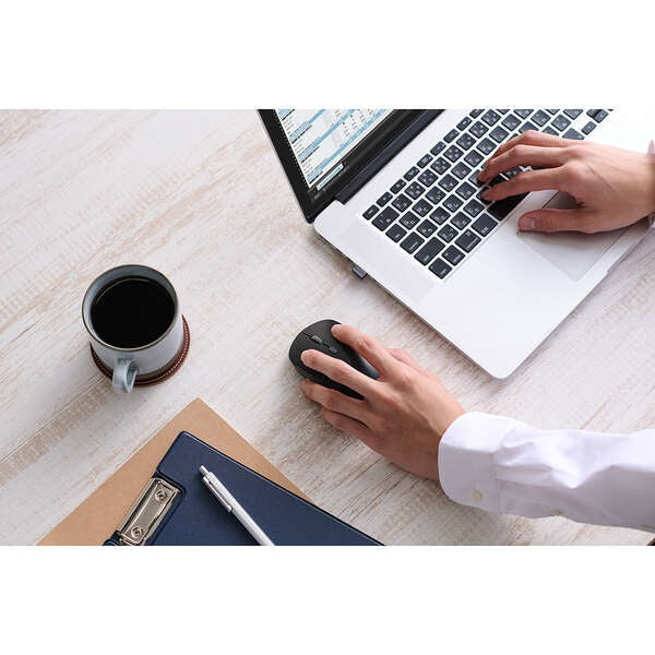 Elecom M-MY30MBSBK-G 6 Button Dual Mode Wireless Mouse Black