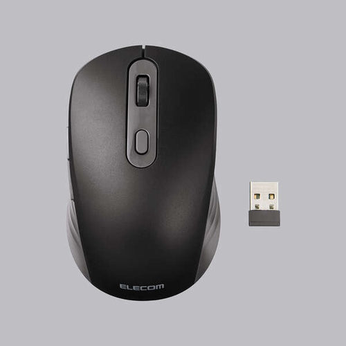 Elecom M-MY35MBSBK-G 6 Button Dual Mode Wireless Mouse Black