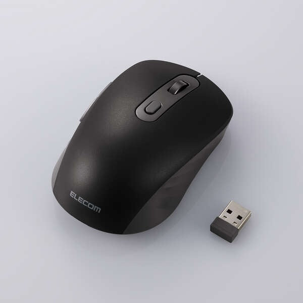 Elecom M-MY35MBSBK-G 6 Button Dual Mode Wireless Mouse Black
